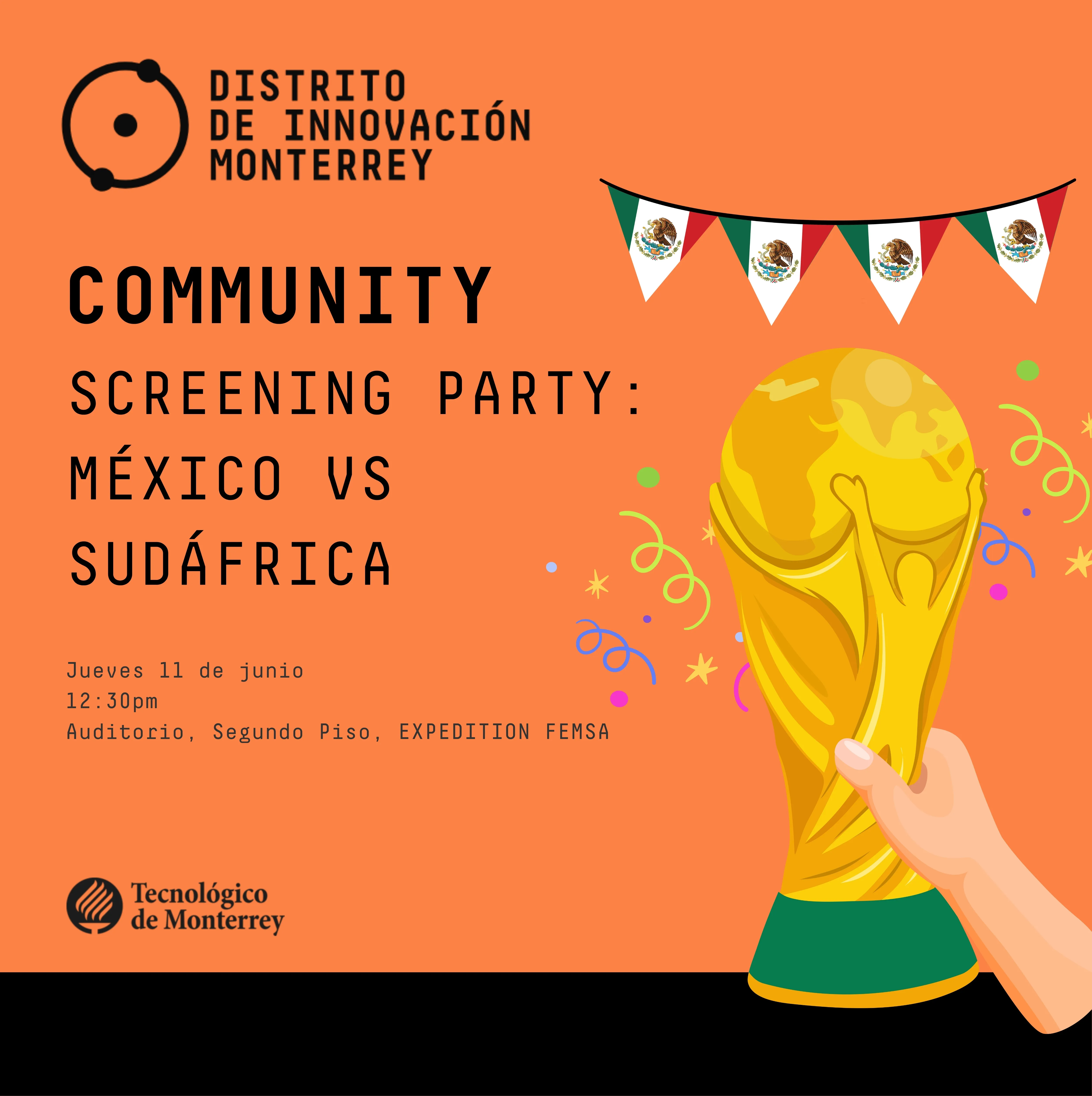 Screening Party: México vs Sudáfrica