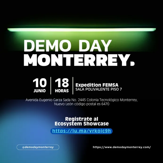 Invitación Demo Day Monterrey