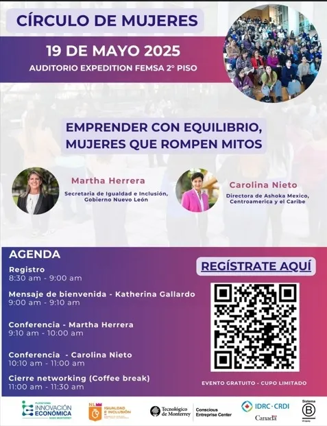 Invitación evento círculo de mujeres